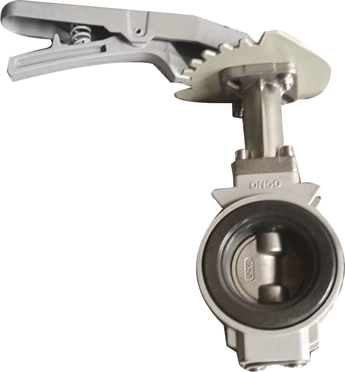 Al Alloy Body Wafer Butterfly Valve With Al Lever